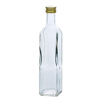 Stikla pudele ar uzskrūvējamu vāciņu, 500 ml cena un informācija | Glāzes, krūzes, karafes | 220.lv