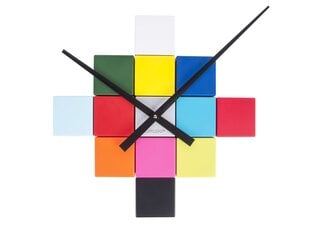 Sienas pulkstenis Krāsaini kubi cena un informācija | Pulksteņi | 220.lv