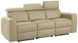 Dīvāns ar elektrisko atpūtas funkciju Notio Living Capena, dabīga āda, krēmkrāsas цена и информация | Dīvāni | 220.lv
