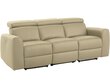 Dīvāns ar elektrisko atpūtas funkciju Notio Living Capena, dabīga āda, krēmkrāsas cena un informācija | Dīvāni | 220.lv