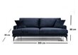 Dīvāns Artie Papira 205, tumši zils цена и информация | Dīvāni | 220.lv