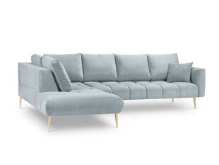 Stūra dīvāns Interieurs 86 Octave, gaiši zils cena un informācija | Stūra dīvāni | 220.lv