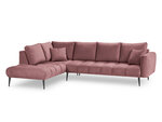 Stūra dīvāns Interieurs 86 Octave, rozā/melns
