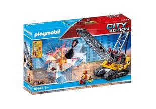 Экскаватор с аксессуарами 70442 PLAYMOBIL® City Action цена и информация | Конструкторы и кубики | 220.lv