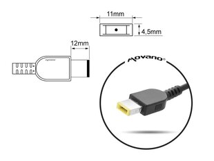 Зарядное устройство для ноутбука mitsu 20v 2.25a (11.0x4.5 pin - Yoga), Lenovo цена и информация | Зарядные устройства для ноутбуков | 220.lv