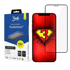 3MK FlexibleGlass Max aizsargstikls paredzēts Apple iPhone 12 Mini, Black цена и информация | Защитные пленки для телефонов | 220.lv