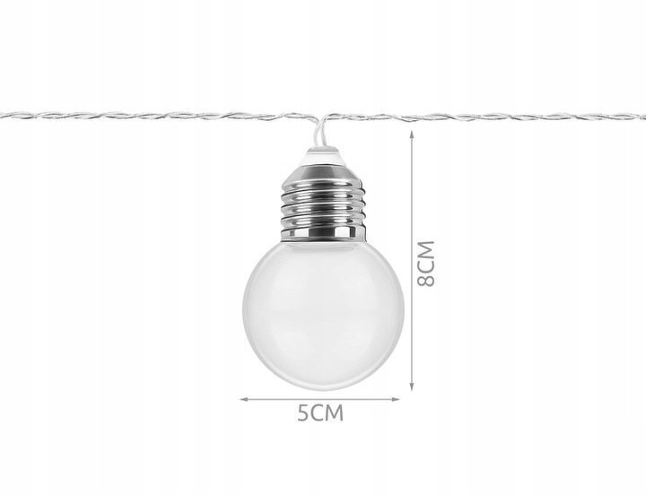 Virtene Retro, 20 LED cena un informācija | Ziemassvētku lampiņas, LED virtenes | 220.lv