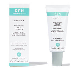Крем для лица Ren Clean Skincare Clearcalm Spot Treatment, 15 мл цена и информация | Наносите на чистую кожу лица. Подержите около 10-15 минут и смойте водой. | 220.lv