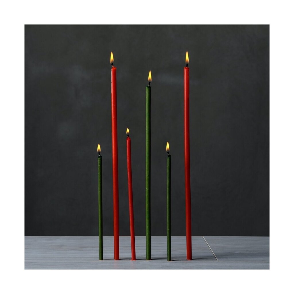Baznīcas vaska sveces zaļā krāsā „Danilovo”, Nr. 140, 100 gab. 286 g цена и информация | Baznīcas sveces, svečturi | 220.lv