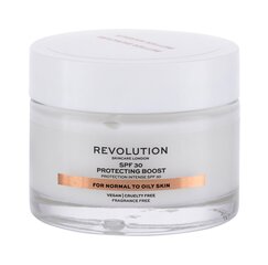 Увлажняющий крем для лица Revolution Skincare Protecting Boost SPF30, 50 мл цена и информация | Наносите на чистую кожу лица. Подержите около 10-15 минут и смойте водой. | 220.lv