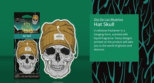 Stilīgs gaisa atsvaidzinātājs Aroma Dia De Los Muertos Hat Skull cena un informācija | Auto gaisa atsvaidzinātāji | 220.lv