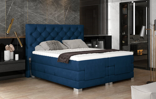 Электрическая кровать NORE Clover 12, 140x200, синяя цена и информация | Кровати | 220.lv