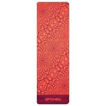 Jogas paklājiņš Spokey Mandala TPE 183x61x0,4 cm, sarkans cena un informācija | Vingrošanas paklāji | 220.lv