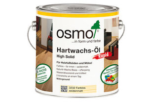 Cietā vaska eļļa Osmo Hartwachs-Öl Rapid 3262, matēta 2,5 L цена и информация | Импрегнанты, средства для ухода | 220.lv