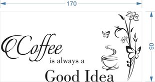 Sienu uzlīme - Coffee good idea cena un informācija | Dekoratīvās uzlīmes | 220.lv