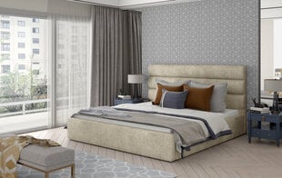 Кровать NORE Caramel 01, 140x200 см, бежевого цвета цена и информация | Кровати | 220.lv