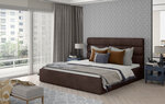 Кровать NORE Caramel 02, 180x200 см, коричневая