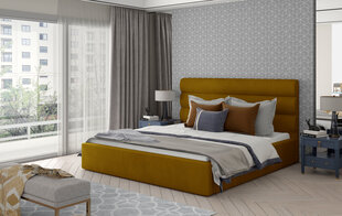 Кровать NORE Caramel 08, 200x200 см, светло-коричневая цена и информация | Кровати | 220.lv