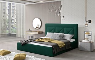 Кровать NORE Cloe 09, 200x200 см, зеленая цена и информация | Кровати | 220.lv
