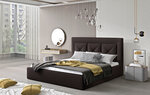 Кровать NORE Cloe 26, 140x200 см, тёмно-коричневая