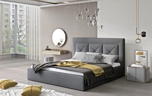 Кровать NORE Cloe 19, 160x200 см, серая цена и информация | Кровати | 220.lv