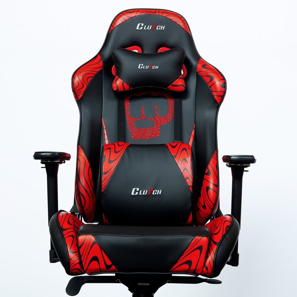 Spēļu krēsls ClutchChairZ PewDiePie Edition Throttle, melns/sarkans cena un informācija | Biroja krēsli | 220.lv