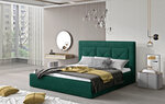 Кровать NORE Cloe 06, 140x200 см, зелёная
