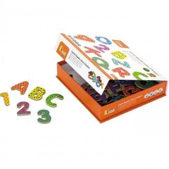 Деревянный магнитный набор, алфавит и фигуры цена и информация | Развивающие игрушки | 220.lv