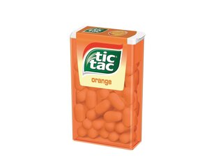 TIC TAC ORANGE dražejas ar apelsīnu garšu, 18g cena un informācija | Saldumi | 220.lv