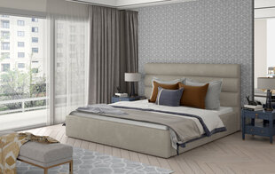 Кровать NORE Caramel 16, 140x200 см, бежевая цена и информация | Кровати | 220.lv