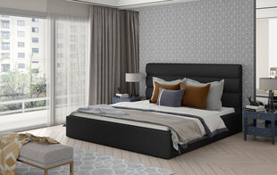 Кровать NORE Caramel 21, 140x200 см, черная цена и информация | Кровати | 220.lv