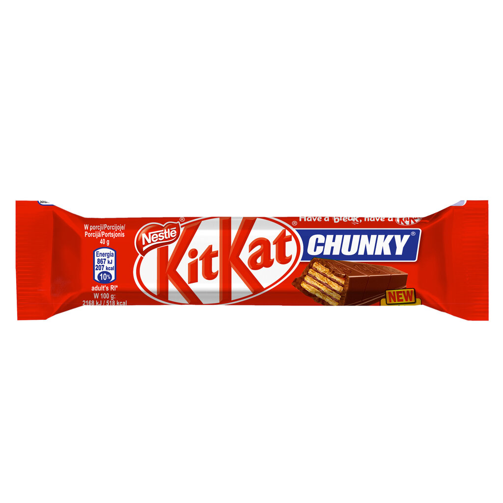 KIT KAT Chunky šokolādes batoniņš, 40g cena un informācija | Saldumi | 220.lv