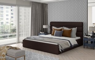 Кровать NORE Caramel 24, 160x200 см, темно-коричневая цена и информация | Кровати | 220.lv