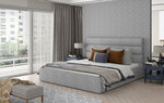 Кровать NORE Caramel 13, 180x200 см, светло-серая