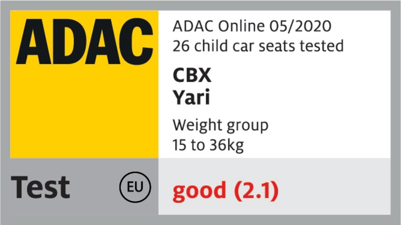 CBX autosēdeklis Yari, grupa 2/3, Orangy Grey цена и информация | Autokrēsliņi | 220.lv