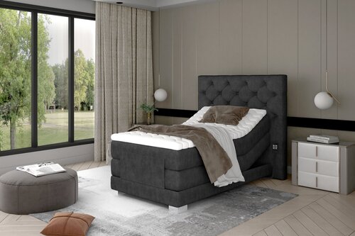 Электрическая кровать NORE Clover 05, 90x200, темно-серая цена и информация | Кровати | 220.lv