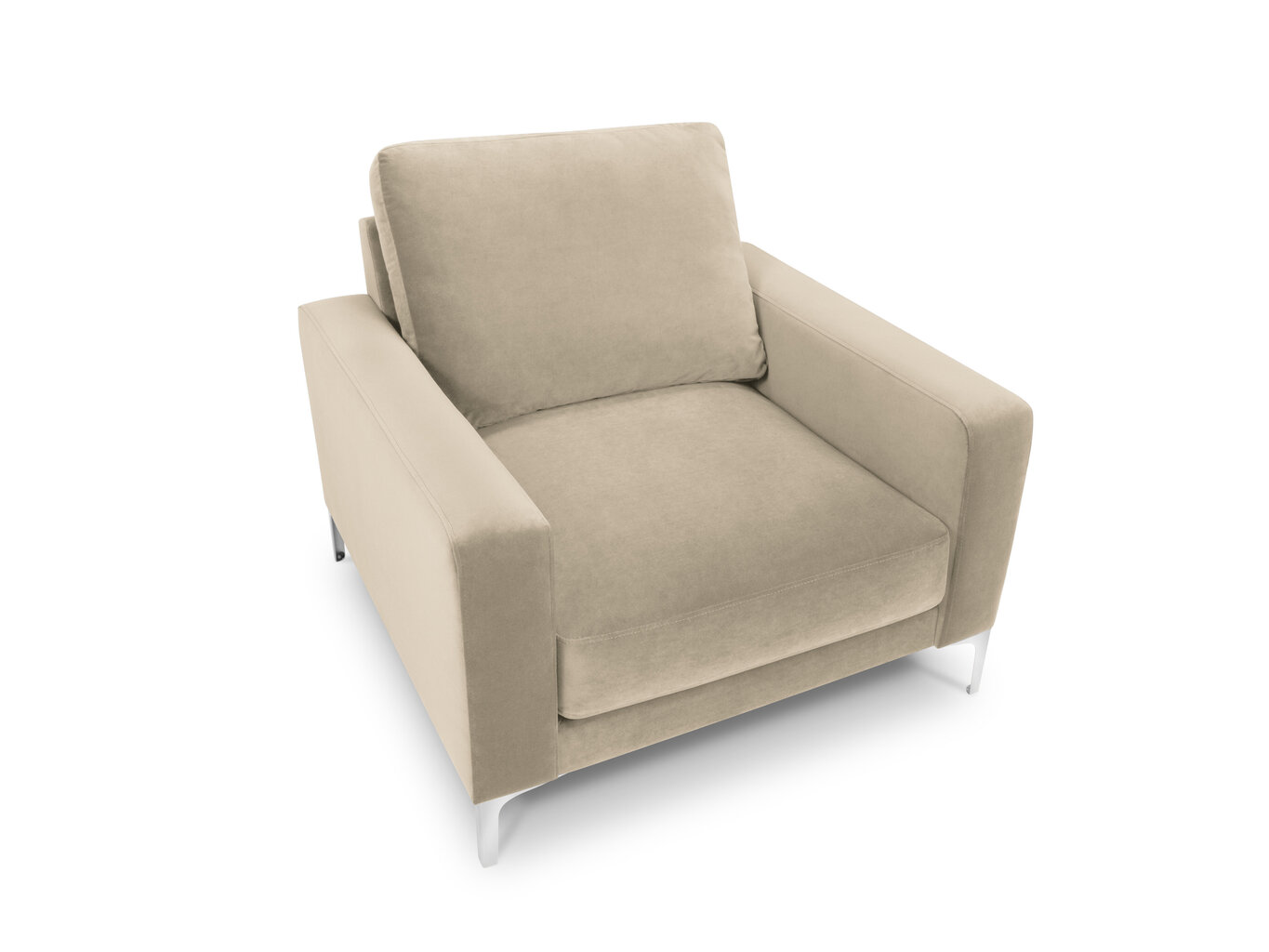 Krēsls Kooko Home Lyrique, smilškrāsas cena un informācija | Atpūtas krēsli | 220.lv