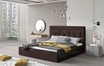 Кровать NORE Cloe 02, 140x200 см, тёмно-коричневая