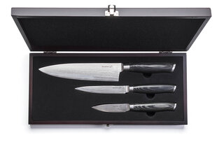 Набор ножей G21 Gourmet Damascus 60022168, 3 шт цена и информация | столовые приборы kinghoff 24шт. стекло kh-1512 | 220.lv