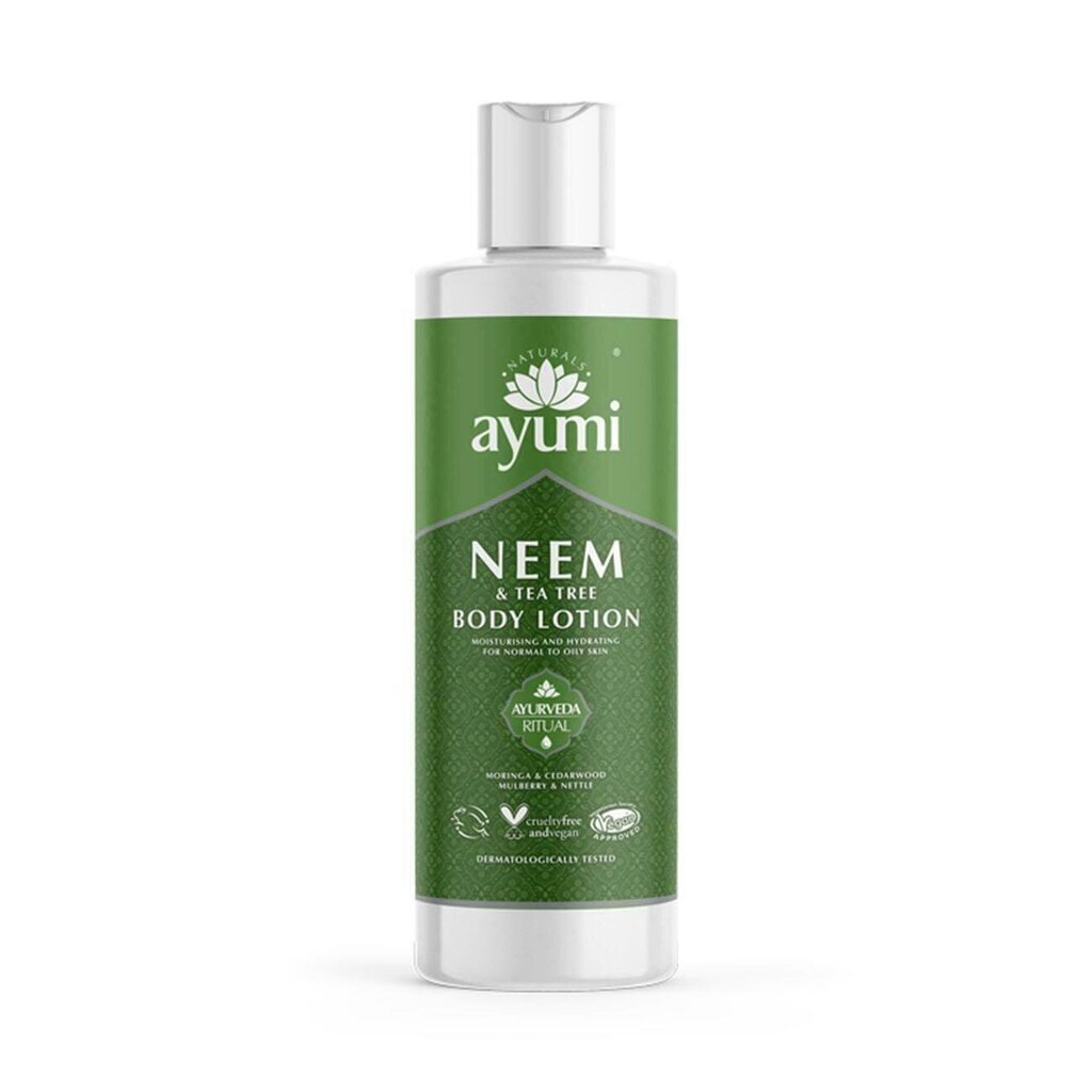 Ķermeņa losjons Ayumi Neem & Tea Tree 250 ml cena un informācija | Ķermeņa krēmi, losjoni | 220.lv