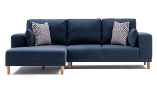 Stūra dīvāns Artie Franz, zils cena un informācija | Stūra dīvāni | 220.lv