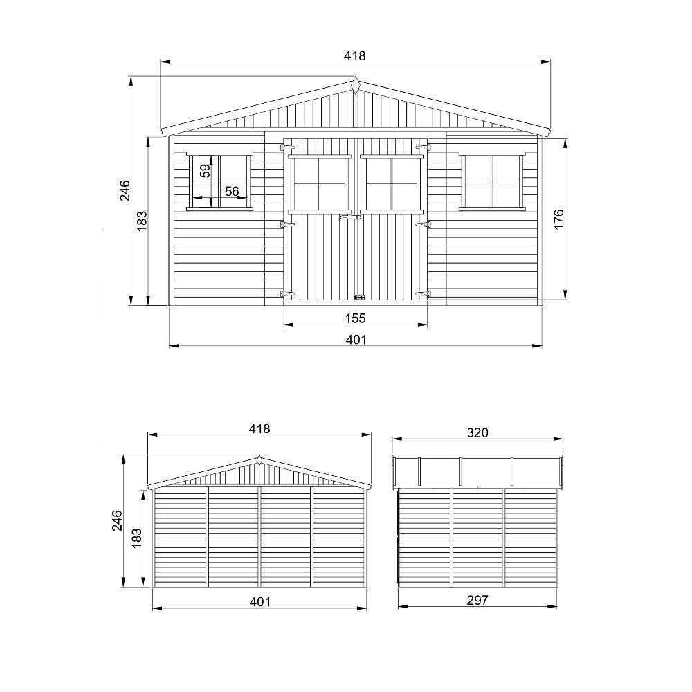 Koka dārza māja Timbela M331 цена и информация | Dārza mājiņas, šķūņi, malkas nojumes | 220.lv