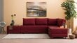 Mīkstais stūra dīvāns Artie Fly, tumši sarkans cena un informācija | Stūra dīvāni | 220.lv