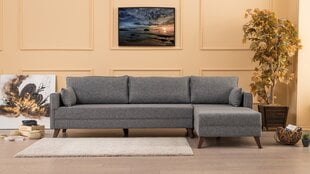 Stūra dīvāns Artie Bella, pelēks cena un informācija | Stūra dīvāni | 220.lv