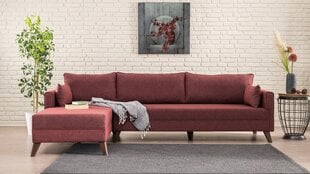 Stūra dīvāns Artie Bella, sarkans цена и информация | Угловые диваны | 220.lv