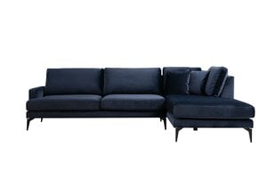 Stūra dīvāns Artie Papira, zils cena un informācija | Stūra dīvāni | 220.lv