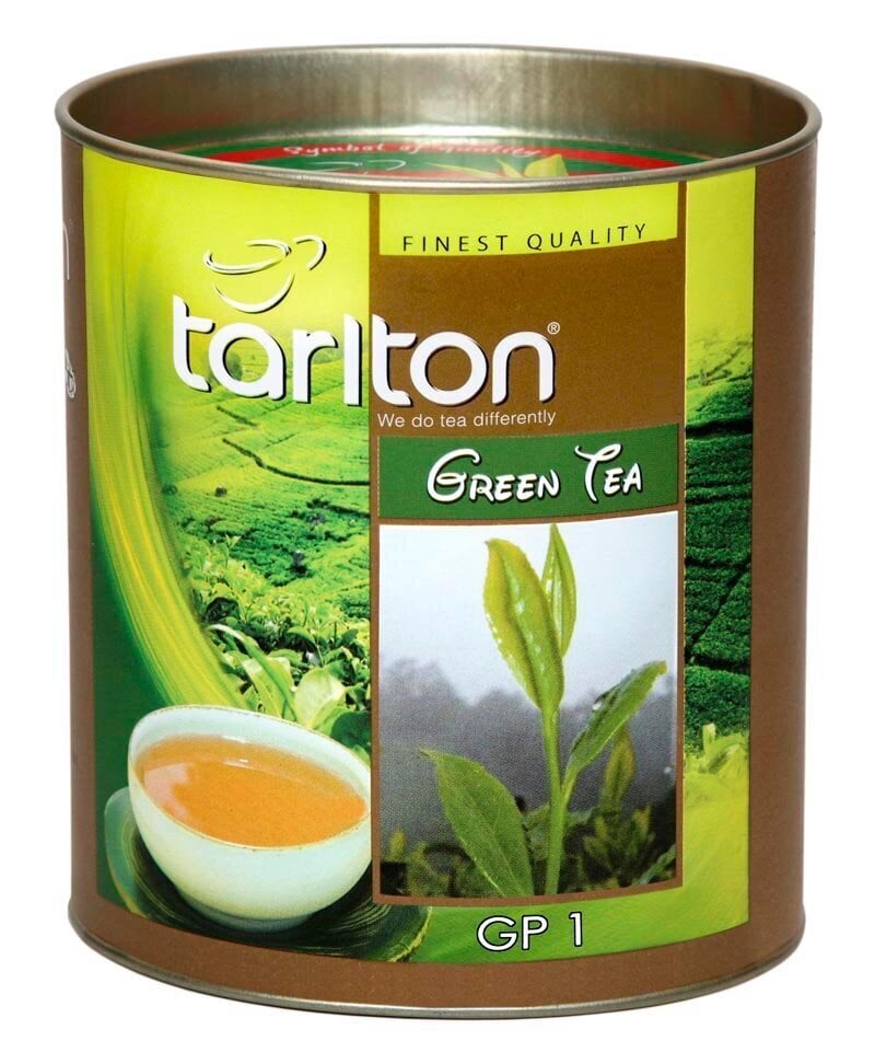 TARLTON Pure Green tea GP1, Tīra Ceilonas Zaļā beramā lielo lapu tēja GP1, 100g cena un informācija | Tēja | 220.lv