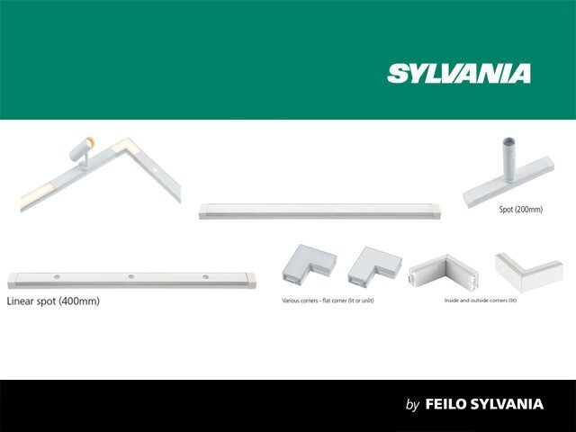 L-veida iekšējais stūris 3000K Sylvania CONVENIO LED цена и информация | LED lentes | 220.lv