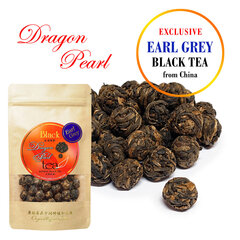 Exclusive EARL GREY DRAGON PEARL Black tea - Ekskluzīva Ķīnas Melnā tēja Pūķa pērle ar Bergamotu, 50 g cena un informācija | Tēja | 220.lv