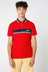 Polo krekls vīriešiem WRANGLER, sarkans cena un informācija | Vīriešu T-krekli | 220.lv